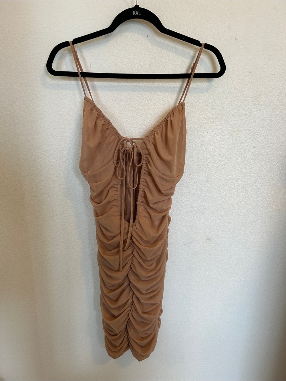 Forever 21 Peachy Pink Spaghetti Strap Midi Dress